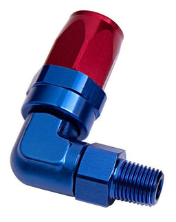 Aeroflow Performance Blue/Red Finish. Suit 100 & 450 Series Hose Male NPT Taper Swivel 90° Hose End 1/8" to -6AN AF829-06-02 Autofit
