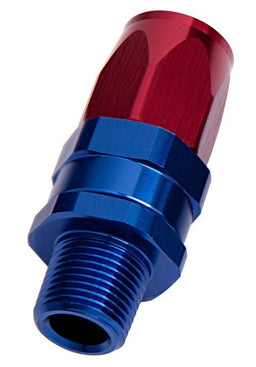 Aeroflow Performance Blue/Red Finish. Suit 100 & 450 Series Hose Male NPT Taper Swivel Straight Hose End 3/8" to -8AN AF830-08-06 Autofit