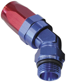 Aeroflow Performance Blue/Red Finish. Suit 100 & 450 Series Hose ORB Taper Swivel 45° Hose End -4 ORB to -6AN AF844-06-04 Autofit
