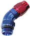 Aeroflow Performance Blue/Red Finish. Suits 100 & 450 Series Hose 45° Male ORB Full Flow Swivel Hose End -4 ORB to -6AN AF544-06-04 Autofit