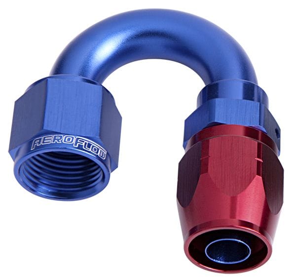 Aeroflow Performance Blue/Red Finish. Suits 100 & 450 Series Hose 500 Series Cutter Swivel 180° Hose End -10AN AF506-10 Autofit