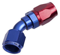 Aeroflow Performance Blue/Red Finish. Suits 100 & 450 Series Hose 500 Series Cutter Swivel 45° Hose End -12AN AF502-12 Autofit