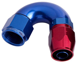 Aeroflow Performance Blue/Red Finish. Suits 100 & 450 Series Hose 550 Series Cutter One-Piece Full Flow Swivel 150° Hose End -4AN AF555-04 Autofit