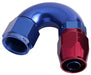 Aeroflow Performance Blue/Red Finish. Suits 100 & 450 Series Hose 550 Series Cutter One-Piece Full Flow Swivel 150° Hose End -8AN AF555-08 Autofit