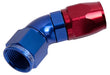 Aeroflow Performance Blue/Red Finish. Suits 100 & 450 Series Hose 550 Series Cutter One-Piece Full Flow Swivel 45° Hose End -12AN AF552-12 Autofit
