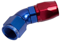 Aeroflow Performance Blue/Red Finish. Suits 100 & 450 Series Hose 550 Series Cutter One-Piece Full Flow Swivel 45° Hose End -16AN AF552-16 Autofit