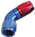 Aeroflow Performance Blue/Red Finish. Suits 100 & 450 Series Hose 550 Series Cutter One-Piece Full Flow Swivel 60° Hose End -4AN AF558-04 Autofit