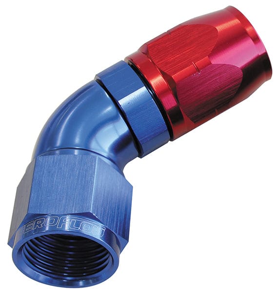 Aeroflow Performance Blue/Red Finish. Suits 100 & 450 Series Hose 550 Series Cutter One-Piece Full Flow Swivel 60° Hose End -6AN AF558-06 Autofit