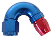 Aeroflow Performance Blue/Red Finish. Suits 100 & 450 Series Hose 550 Series Cutter Style One Piece Swivel 150° Stepped Hose End -10AN to -12 Hose Autofit