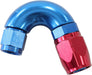 Aeroflow Performance Blue/Red Finish. Suits 100 & 450 Series Hose 550 Series Cutter Style One Piece Swivel 150° Stepped Hose End -6AN to -8 Hose A Autofit
