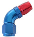 Aeroflow Performance Blue/Red Finish. Suits 100 & 450 Series Hose 550 Series Cutter Style One Piece Swivel 60° Stepped Hose End -12AN to -16 Hose Autofit