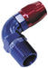 Aeroflow Performance Blue/Red Finish. Suits 100 & 450 Series Hose 90° Male NPT Full Flow Swivel Hose End 1/2" to -12AN AF529-12-08 Autofit