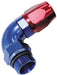Aeroflow Performance Blue/Red Finish. Suits 100 & 450 Series Hose 90° Male ORB Full Flow Swivel Hose End -12 ORB to -10AN AF549-10-12 Autofit