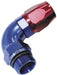 Aeroflow Performance Blue/Red Finish. Suits 100 & 450 Series Hose 90° Male ORB Full Flow Swivel Hose End -16 ORB to -12AN AF549-12-16 Autofit