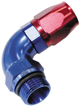 Aeroflow Performance Blue/Red Finish. Suits 100 & 450 Series Hose 90° Male ORB Full Flow Swivel Hose End -8 ORB to -8AN AF549-08-08 Autofit