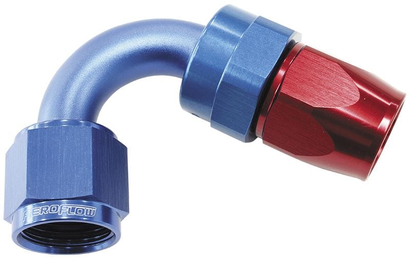 Aeroflow Performance Blue/Red Finish. Suits 200 & 250 Series Hose 200 Series PTFE 120° Hose End -8AN AF204-08D Autofit