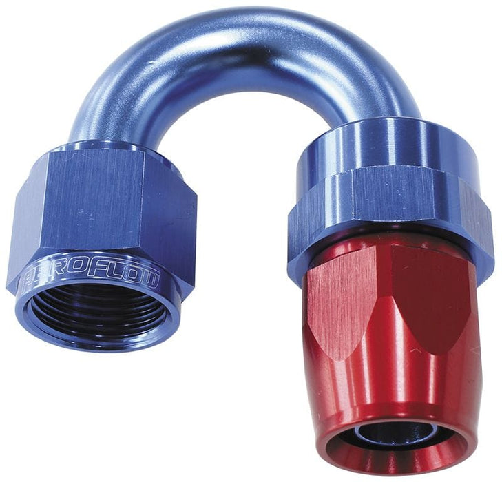 Aeroflow Performance Blue/Red Finish. Suits 200 & 250 Series Hose 200 Series PTFE 180° Hose End -8AN AF206-08D Autofit