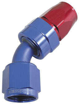 Aeroflow Performance Blue/Red Finish. Suits 200 & 250 Series Hose 200 Series PTFE 45° Hose End -16AN AF202-16D Autofit