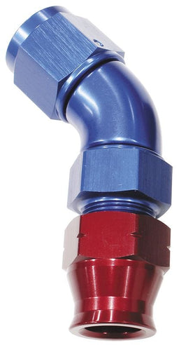 Aeroflow Performance Blue/Red Finish. Suits Aeroflow, Moroso & Russell Tubing 45° Tube to Female AN Adapter 3/4" to -12AN AF129-12 Autofit