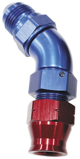 Aeroflow Performance Blue/Red Finish. Suits Aeroflow, Moroso & Russell Tubing 45° Tube to Male AN Adapter 1/2"to -8AN AF128-08 Autofit