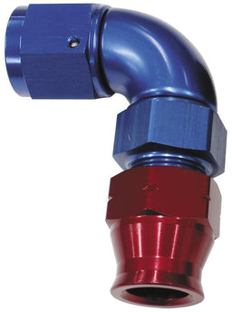 Aeroflow Performance Blue/Red Finish. Suits Aeroflow, Moroso & Russell Tubing 90° Tube to Female AN Adapter 5/8"to -12AN AF139-12 Autofit