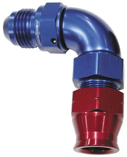 Aeroflow Performance Blue/Red Finish. Suits Aeroflow, Moroso & Russell Tubing 90° Tube to Male AN Adapter 1/2"to -8AN AF137-08 Autofit