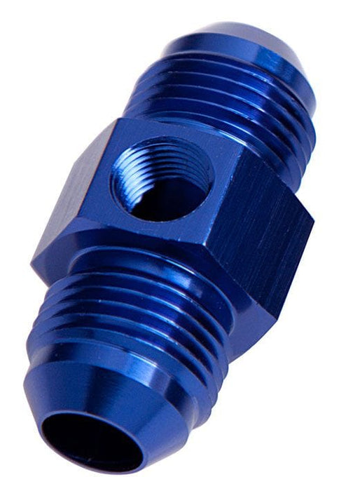 Aeroflow Performance Blue Straight Male Flare Union with 1/8" Port -8AN AF141-08 Autofit