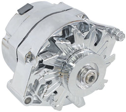 Aeroflow Performance Chrome Finish 100amp Ford Style 1-Wire Alternator AF4873-1100 Autofit