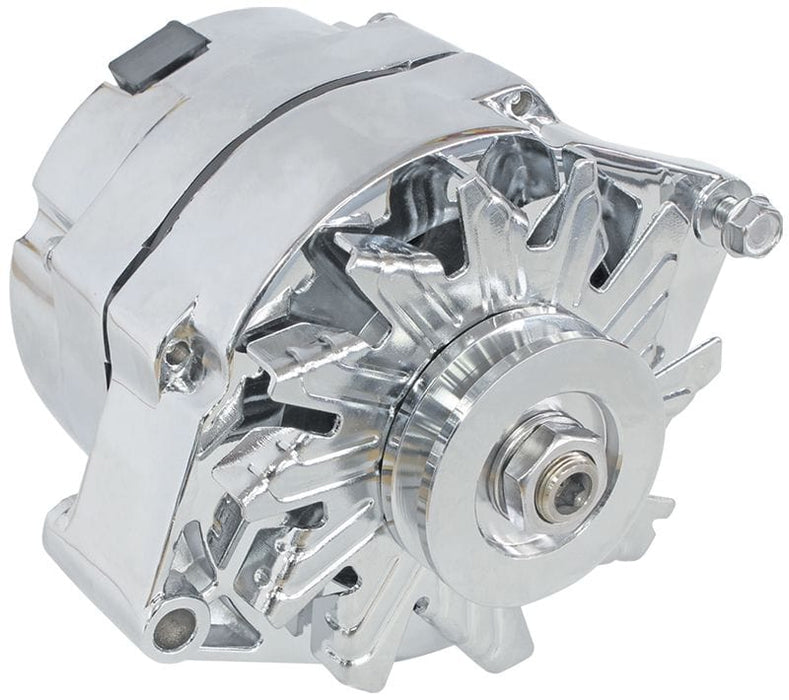 Aeroflow Performance Chrome Finish 140amp Chev Style 1-Wire Alternator AF4870-1140 Autofit