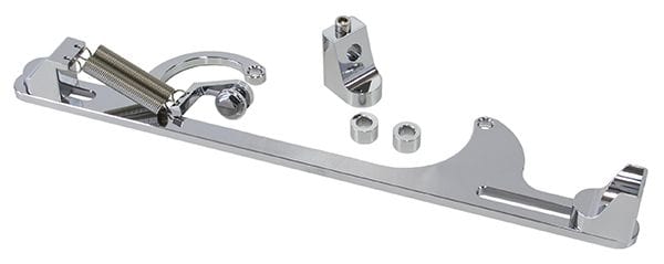 Aeroflow Performance Chrome Finish Billet Throttle Cable Bracket 4150 Style AF64-2001C Autofit