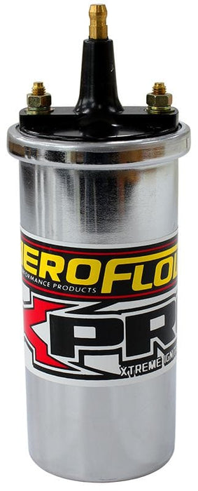 Aeroflow Performance Chrome Finish Round Canister Male Terminal Type Ignition Coil AF4820-8223 Autofit