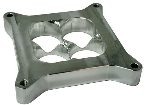 Aeroflow Performance Chrome Finish. Suit 4150 Style Flange 1" Tapered High Velocity Carburettor Spacer AF64-2044C Autofit