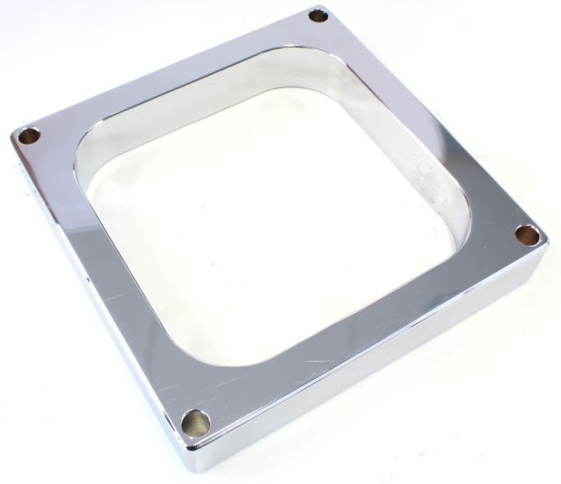 Aeroflow Performance Chrome Finish. Suit 4500 Style Flange 1" Open High Velocity Carburettor Spacer AF64-2090C Autofit