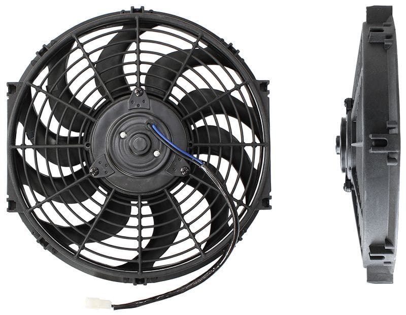 Aeroflow Performance Curved Blades, 12-13/64" (310mm) Mount Dia. 12" Electric Thermo Fan AF49-1001 Autofit