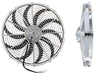 Aeroflow Performance Curved Blades 16" Chrome Electric Thermo Fan AF49-1028 Autofit