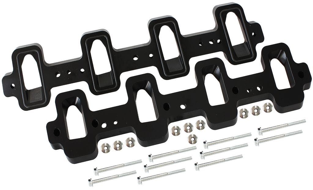 Aeroflow Performance Different length intake manifold bolts may be required (not included) GM LS Rectangle Port to Cathedral Port Aluminium Intake Adapters AF1850-1007 Autofit