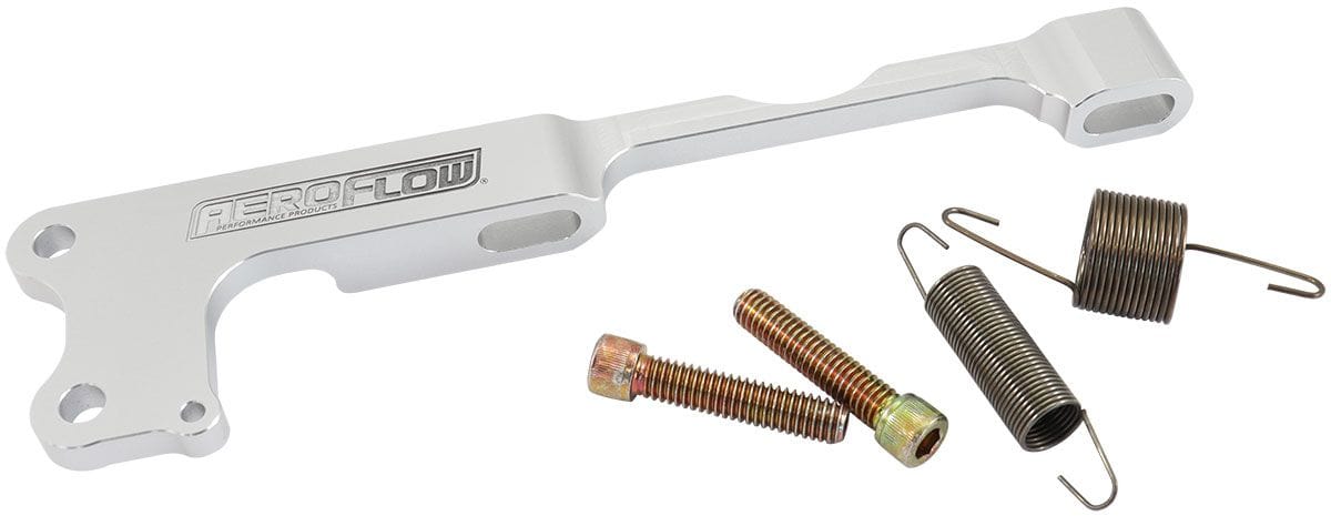 Aeroflow Performance Direct Bolt On Throttle Cable Bracket Designed for Holley Sniper EFI Unit - Silver AF64-2173 Autofit