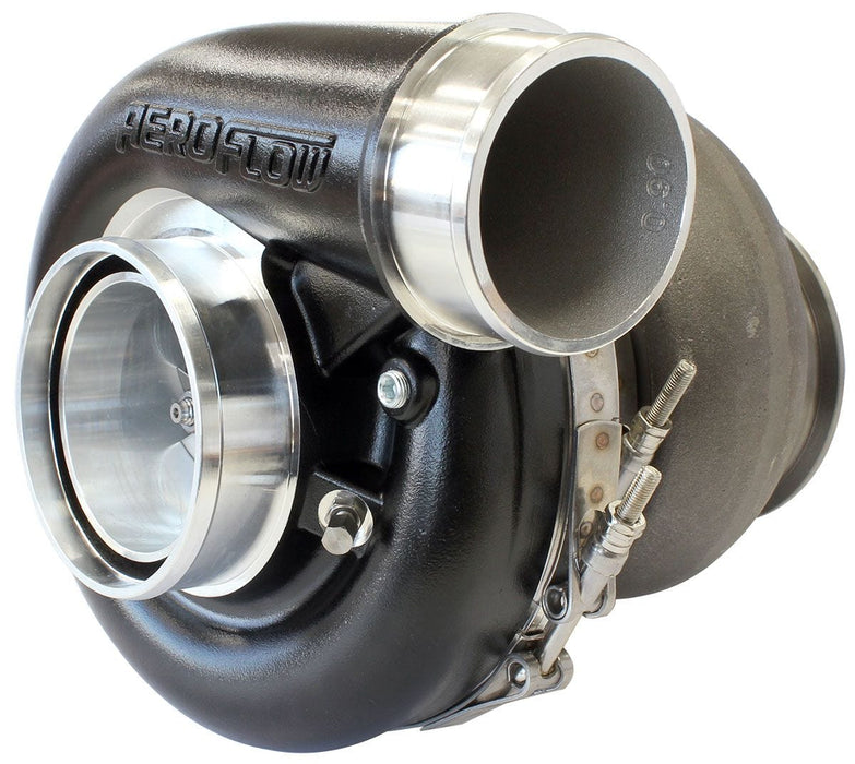 Aeroflow Performance External Wastegate, T4 Inlet Flange, V-Band Exhaust Flange BOOSTED 7375 T4 1.25 Turbocharger 1200HP, Hi Temp Black Finish AF8005-4042BLK Autofit