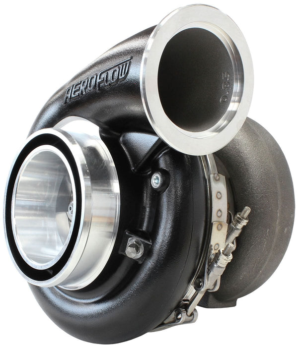 Aeroflow Performance External Wastegate, T4 Inlet Flange, V-Band Exhaust Flange BOOSTED 7975 T4 1.25 Turbocharger 1450HP, Hi Temp Black Finish AF8005-4043BLK Autofit