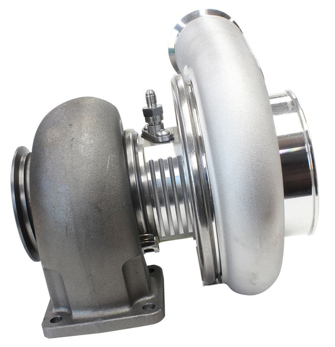 Aeroflow Performance External Wastegate, T4 Twin Entry Inlet Flange, V-Band Exhaust Flange BOOSTED 7575 T4 1.10 Turbocharger 1050HP, Natural Cast Finish AF8005-4017 Autofit