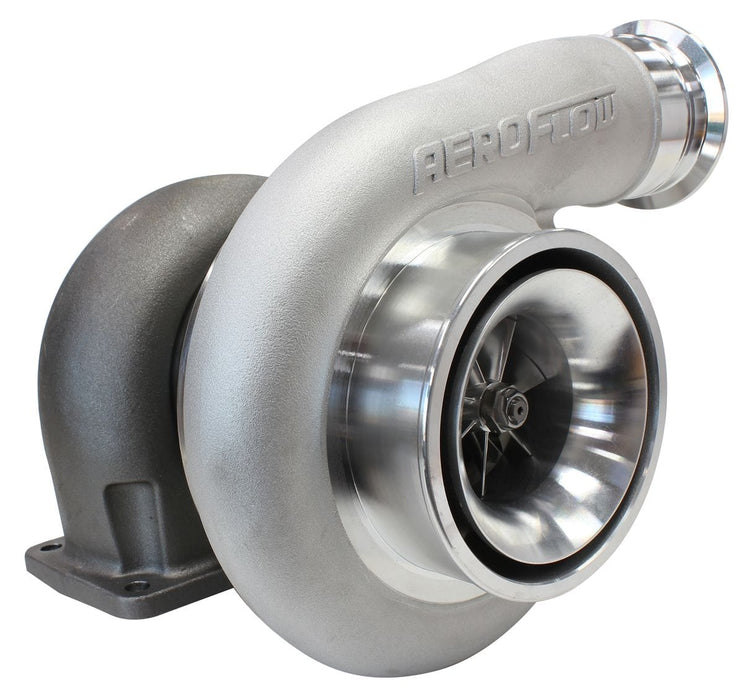 Aeroflow Performance External Wastegate, T4 Twin Entry Inlet Flange, V-Band Exhaust Flange BOOSTED 7575 T4 1.10 Turbocharger 1050HP, Natural Cast Finish AF8005-4017 Autofit