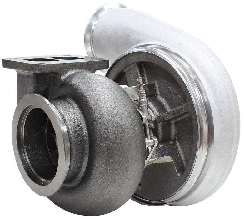 Aeroflow Performance External Wastegate, T4 Twin Entry Inlet Flange, V-Band Exhaust Flange BOOSTED 7575 T4 1.10 Turbocharger 1050HP, Natural Cast Finish AF8006-4017 Autofit