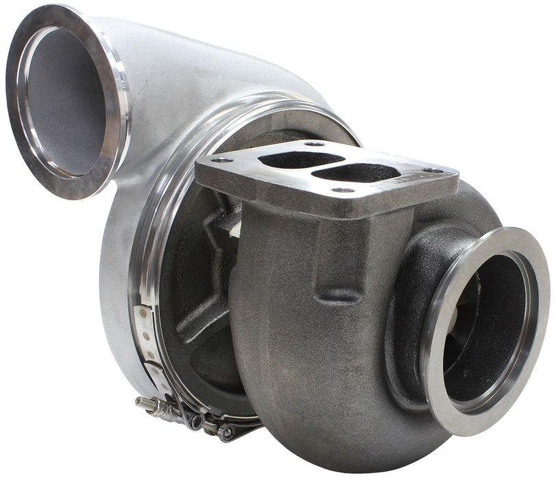 Aeroflow Performance External Wastegate, T4 Twin Entry Inlet Flange, V-Band Exhaust Flange BOOSTED 7575 T4 1.10 Turbocharger 1050HP, Natural Cast Finish AF8006-4017 Autofit