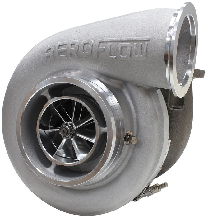 Aeroflow Performance External Wastegate, T4 Twin Entry Inlet Flange, V-Band Exhaust Flange BOOSTED 7575 T4 1.10 Turbocharger 1050HP, Natural Cast Finish AF8006-4017 Autofit