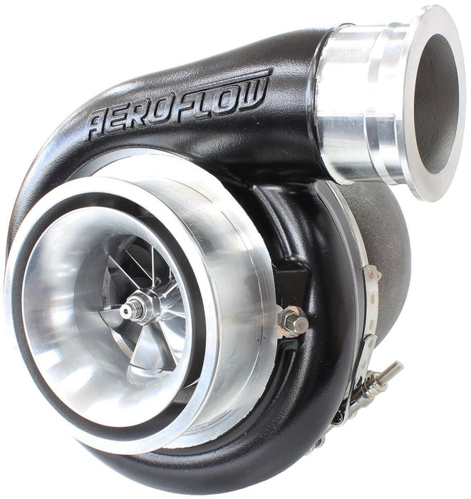 Aeroflow Performance External Wastegate, T4 Twin Entry Inlet Flange, V-Band Exhaust Flange BOOSTED 8075 T4 1.10 Turbocharger 1250HP, Hi Temp Black Finish AF8005-4018BLK Autofit