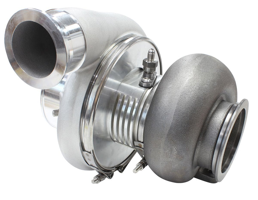 Aeroflow Performance External Wastegate, T4 Twin Entry Inlet Flange, V-Band Exhaust Flange BOOSTED 8075 T4 1.10 Turbocharger 1250HP, Natural Cast Finish AF8005-4018 Autofit