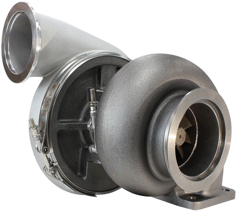 Aeroflow Performance External Wastegate, T4 Twin Entry Inlet Flange, V-Band Exhaust Flange BOOSTED 8075 T4 1.10 Turbocharger 1250HP, Natural Cast Finish AF8006-4018 Autofit