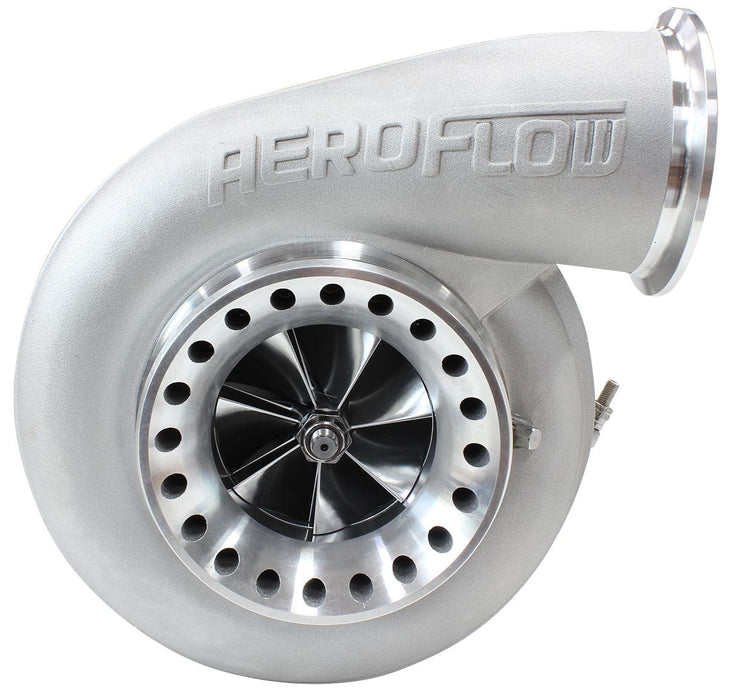 Aeroflow Performance External Wastegate, T4 Twin Entry Inlet Flange, V-Band Exhaust Flange BOOSTED 8075 T4 1.10 Turbocharger 1250HP, Natural Cast Finish AF8006-4018 Autofit