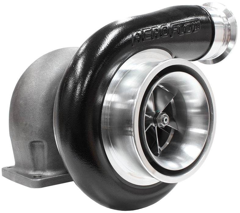 Aeroflow Performance External Wastegate, T4 Twin Entry Inlet Flange, V-Band Exhaust Flange BOOSTED 8888 T4 1.25 Turbocharger 1600HP, Hi Temp Black Finish AF8005-4001BLK Autofit
