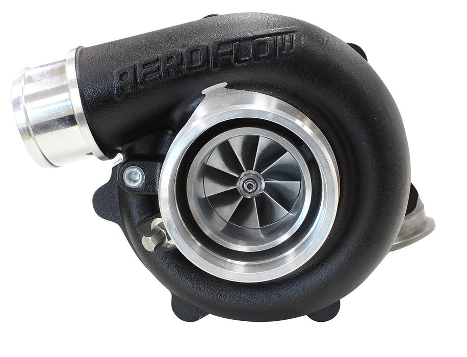 Aeroflow Performance External Wastegate, V-Band Inlet & Exhaust Flanges BOOSTED 4849 .72 Reverse Rotation Turbocharger 550HP, Hi Temp Black Finish AF800 Autofit